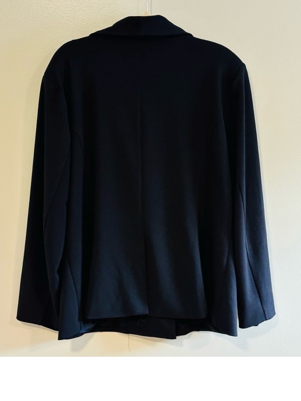 Olivia Grey Black Double-Breasted Shawl-Collar Blazer - Picture 3 of 7